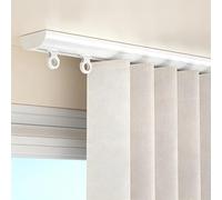 Binario per tende da soffitto in alluminio e set di aste per la divisione della stanza e la privacy negli spazi aperti