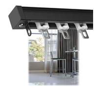 Binario per tende da soffitto in alluminio per tende da doccia Rotaie a rulli regolabili per tende scorrevoli Soluzioni per la privacy interna 50 600 cm Elegante arredamento per la casa