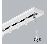 Binario Per Tende Da Soffitto Set Binario Per Tende Da Soffitto A Doppia Fila Binario Per Tende Per Carichi Pesanti Binario Per Tende Da Soffitto Doppio Facile Installaz(Size:2.8m(9.2ft),Color:Bianco)