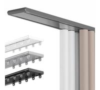 Binario Per Tende Doppia, Binario Tende Soffitto da soffitto scorrevoli, Binari Nascosto for impieghi gravosi, Kit Binari for soffitto Adatto for Interno/Esterno(Gray,6.8m(22.3ft))
