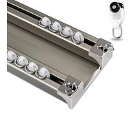 Binario per tende doppio in alluminio, Binari personalizzabile per soggiorno 60/120/180/250/350/460/500/680cm, Binari Tende soffitto for Interno/Esterno Scorrevoli Kit Binario(Gray,5.9m(19.4ft))