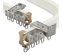 Binario per tende flessibile e pieghevole, 4 m/6 m, sistema di binari da soffitto per divisori, alianti resistenti per tende grandi, ideale per bagni e camper, soluzioni per la privacy