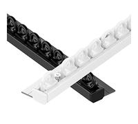 Binario per tende flessibile ultra sottile da 7,1 mm, in alluminio, pieghevole, bianco, 1,8 m, perfetto per la decorazione della casa e soluzioni salvaspazio