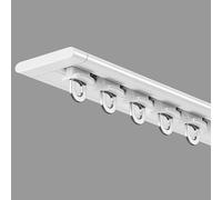 Binario Per Tende In Alluminio, Bastone Per Tenda Da Soffitto Autoadesivo, 150/250/350cm Aste Per Tende Per Camere Da Letto Finestre Armadi(White,2.8m/9.19ft)