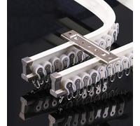 Binario per tende in alluminio flessibile per finestre a baia, asta regolabile per tutte le forme di finestraCurva Divisorio per soffittoFacile installazione per tende