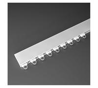 Binario per tende in alluminio ultra sottile montato a soffitto, sistema di guide in acciaio resistente per finestre con apertura verso l'interno, interni camper, docce e spazi compatti