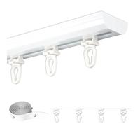 Binario per Tende Invisibili, Binario per Tende A Onde, Alluminio, per Stanze Divisore, Home Decor, Camere Da Letto(250CM(8.2FT),107mm)