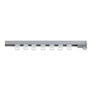 Binario per tende leggero e semplice, binario a montaggio diretto a soffitto con finiture di qualità per porte e finestre guide decorative CINTACOR STOR Planet Alluminio 150 cm