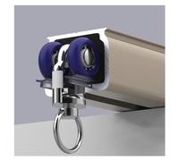 Binario Per Tende Pesanti, Binari Per Tende Scorrevole A Soffitto E Parete In Alluminio, Con Rullo Aggiornati E Montaggio Kit, Per Divisorio, Finestre, Bastoni Tenda Da Doccia(Champagne,2m/6.5ft)