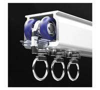 Binario Per Tende Pesanti, Binari Per Tende Scorrevole A Soffitto E Parete In Alluminio, Con Rullo Aggiornati E Montaggio Kit, Per Divisorio, Finestre, Bastoni Tenda Da Doccia(White,9m/29.5ft)