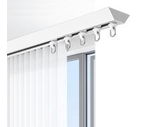 Binario per Tende Regolabile Ultrasottile da 12 mm - Binario per Finestra a bovindo Silenzioso da 4 m/13 Piedi, Facile da installare per Balcone e Arredamento per la casa, Design Bianco Mode