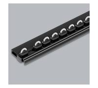 Binario per tende silenzioso per interni, montaggio dritto invisibile a soffitto, per divisori per la privacy della stanza, sistema di binari per tende facile da installare