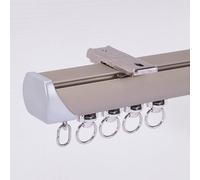 Binario Per Tende, Soffitto Tenda Track Kit, Installazione A Soffitto E Parete 70-600cm, Per Camera Da Letto, Soggiorno(Champagne,3.9FT/120CM)