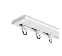 Binario per Tende Ultra Sottile, Montaggio a Soffitto a Singola Rotaia, Sistema Invisibile Robusto per Tende per Soggiorno, Camera da Letto, Installazione Facile, Divisorio Perfetto per Stanza