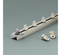 Binario per Tende Ultrasottile in Alluminio per Soffitto/Parete - Set di Binari per Stanze/divisori/soffitti - Scorrimento Fluido/Silenzio/Facile da Installare(Champagne B,160cm(2 * 80cm))