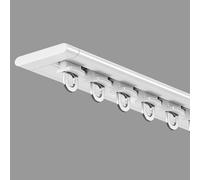 Binario Per Tende Ultrasottili Per Finestre Con Apertura Verso L'interno, Set Di Binari Per Tende A Soffitto, Binario Per Tende Scorrevoli In Alluminio Per Divisori Di Stan(Size:4.30M,Color:white)