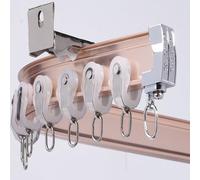 Binario pieghevole da parete con puleggia silenziosa per divisori flessibili e soluzioni per la privacy in salotti, camere da letto e soffitti a caduta