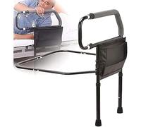 Binario pieghevole per letto con tasca portaoggetti, maniglia di sicurezza regolabile per anziani, supporto portatile per letti singoli, queen size, king size