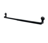 Binario portasalviette da bagno con ventosa a vuoto Portasciugamani retrattile da 52 cm per cucina e bagno Design senza cuciture non perforato Colore nero Organizer salvaspazio.