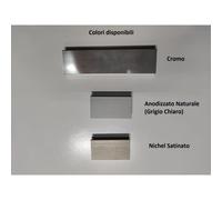 Binario Quadro Alluminio 25x25 per Tende - Su Misura e Disponibile in Vari Colori - Attacco: Soffitto, Colore Profilo: Cromo, Movimento: A strappo (senza corda), Strass: Con Strass, Lunghezza Binario: