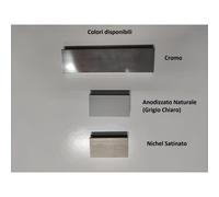 Binario Quadro Alluminio 25x25 per Tende - Su Misura e Disponibile in Vari Colori - Attacco: Soffitto, Colore Profilo: Anodizzato Naturale, Movimento: A strappo (senza corda), Strass: Con Strass, Lung