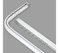 Binario regolabile per BayBendable curvo ain Rod con staffe e pulegge montaggio a soffitto/pareti 170 cm (2 x 85 cm) divisorio soluzione