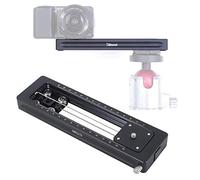 Binario scorrevole per messa a fuoco macro per fotocamera MILC, treppiede a sfera e telefono, mini messa a fuoco di precisione per riprese ravvicinate, piastra a morsetto per fotografia macro e video