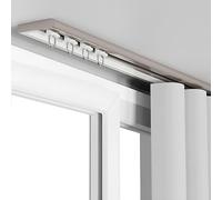 Binario scorrevole ultra sottile da soffitto in alluminio da 1,5 m, per divisori e soluzioni per la privacy, design Ele Champagne per la decorazione della casa Slish