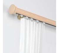 Binario Singolo Per Tende Per Finestre, Bastone Per Tende Decorativo Resistente Da Parete, Binario Tenda Con Terminali, Staffe E Ruote, Facile Da Installare(Natural,550cm/5 * 110cm)