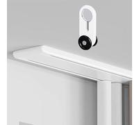 Binario tenda, Bastone binari per tende Tende Extra Sottili Sistema a Doppio Binario per Oscuramento, Rotaia Divisoria per Finestre ad Alta Resistenza con Occhiello, Staffa per Guide a Mantovana a Bas