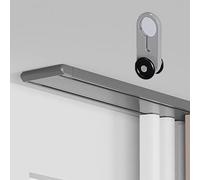 Binario tenda, Bastone binari per tende Tende Extra Sottili Sistema a Doppio Binario per Oscuramento, Rotaia Divisoria per Finestre ad Alta Resistenza con Occhiello, Staffa per Guide a Mantovana a Bas