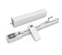Binario tenda Motorizzato Smart per Tende, 1,8-3,0 m, Motore WiFi 80W, Compatibile Tuya/Zigbee, Controllo Vocale Alexa/Google Home, Telecomando Incluso, Bianco APP Tuya