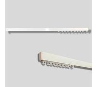 BINARIO TENDA SOFFITTO PARETE SCORRITENDA LINEARE ALLUMINIO BIANCO CORDA STRAPPO