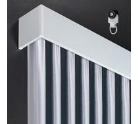 Binario Tenda Soffitto Scatola Per Tende Binario Doppio Per Tende In Alluminio, Binario Per Tende Da Parete O Da Soffitto Binario Per Tende Mantovana Per Gazebo RV Balcone(Side a,10.4ft/3.2m)