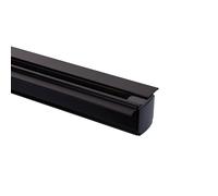 LEDKIA LIGHTING Binario Trifase a Incasso Alluminio per Faretti LED 1 Metro Nero