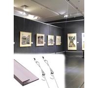 Binario Verticale per Appendere Quadri e esporre Foto, Ideale per i Disegni dei Bambini - Cornice da 70" con cordini Decorativi da 6,5', Perfetto per Decorare Le pareti di casa e della Galle