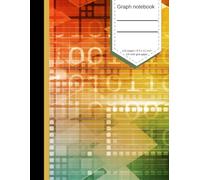 Binary code background - Graph Notebook - 1/4 Inch Grid Paper, 8.5 x 11 in, 110 Pages: the perfect notebook to tackle your math, science, or design projects