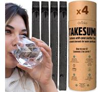 Binchotan Bio x4 - Carbone attivo Takesumi di bambù per purificazione dell'acqua, filtrazione ecologica e sostenibile, confezione da 4 bastoncini di Takesumi