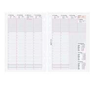 bind B-2508 - Inserto per calendario 2026 A5 (agenda settimanale)