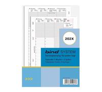 Bind B250825 - Calendario 2025, formato DIN A5, 1 settimana, 2 pagine