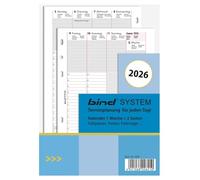 bind B-2508 - Inserto per calendario 2026 A5 (agenda settimanale)