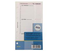 BIND B260220 - Inserto per calendario A6 - Anno 2020, 1 settimana/2 pagine, calendario con sistema