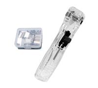 Binder Clip Stapler - 45 Sheets Capacity File Clamp Fastener - Reliable Construction With 50 Metal Refills Reusable Stapler,Versatile Binder Clip For Office School Classroom Home Craft Book