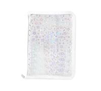 Binder Cover - 9.84x7.09x1.18 in Paper Notebook Folder | Ring Binder, Zipper Sticker Album, for Journal Cards Tickets Receipts School Office Business Meetings Project Managers Teachers