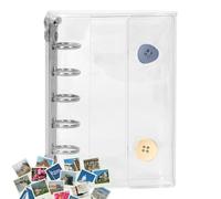 Binder di archiviazione adesivo - PVC 9.5x12.5cm Album 'organizzatore adesivo riutilizzabile con tasche, album di raccolta di Binder Organizzatore adesivi, Libro del titolare del mantenino