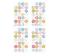 Binder Hole Stickers - Self Adhesive Paper Reinforcement Labels 4 Sheets
