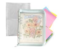 Binder Notebook Organizer - 6 anelli portatili A5, sciolto Leaf Binder | Compact School Family Office Planner System, Travel Commuting Note Taking Tool For Teacher Student Home Classroom
