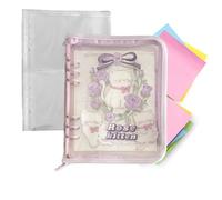 Binder Notebook Organizer - 6 anelli portatili A5, sciolto Leaf Binder | Compact School Family Office Planner System, Travel Commuting Note Taking Tool For Teacher Student Home Classroom