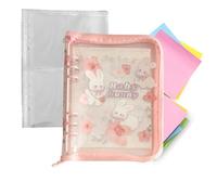 Binder Notebook Organizer - 6 anelli portatili A5, sciolto Leaf Binder | Compact School Family Office Planner System, Travel Commuting Note Taking Tool For Teacher Student Home Classroom