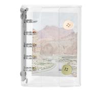 Binder Organizzatore Adesivo - Libro Di Archiviazione Album | Notebook Estetica Trasparente, Cartella Del Custode Del Manicurro Per Bambini Per Bambini Per Adulti Decorazioni Di Cartoleria, Forniture